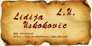 Lidija Uskoković vizit kartica